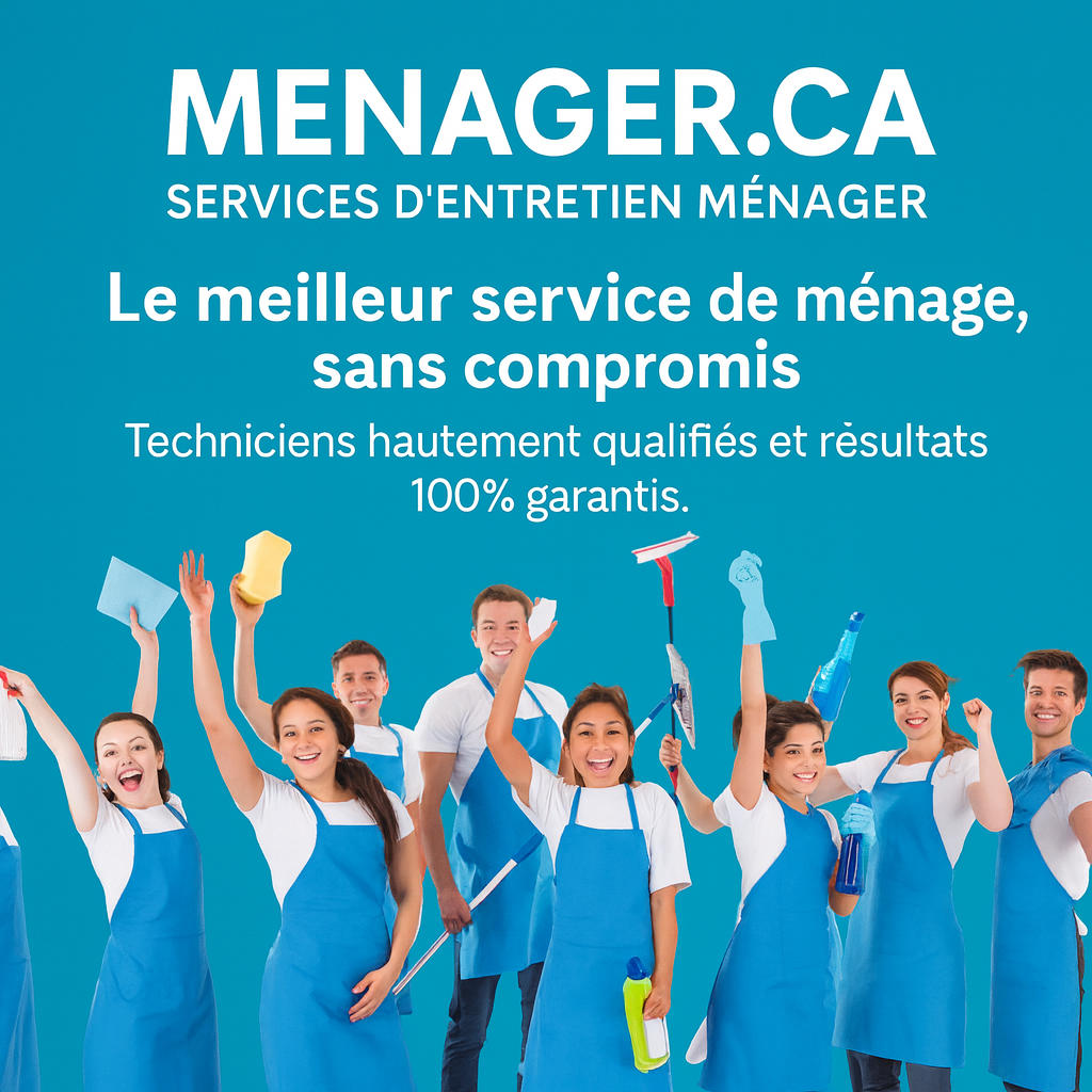 Franchise MENAGER.CA — entretien ménager
